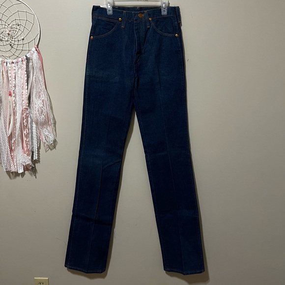 wrangler vintage 90s cowboy cut slim fit denim jean - Picture 8 of 9